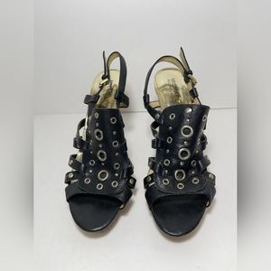 Vintage Michael Kors leather high heel sandals.